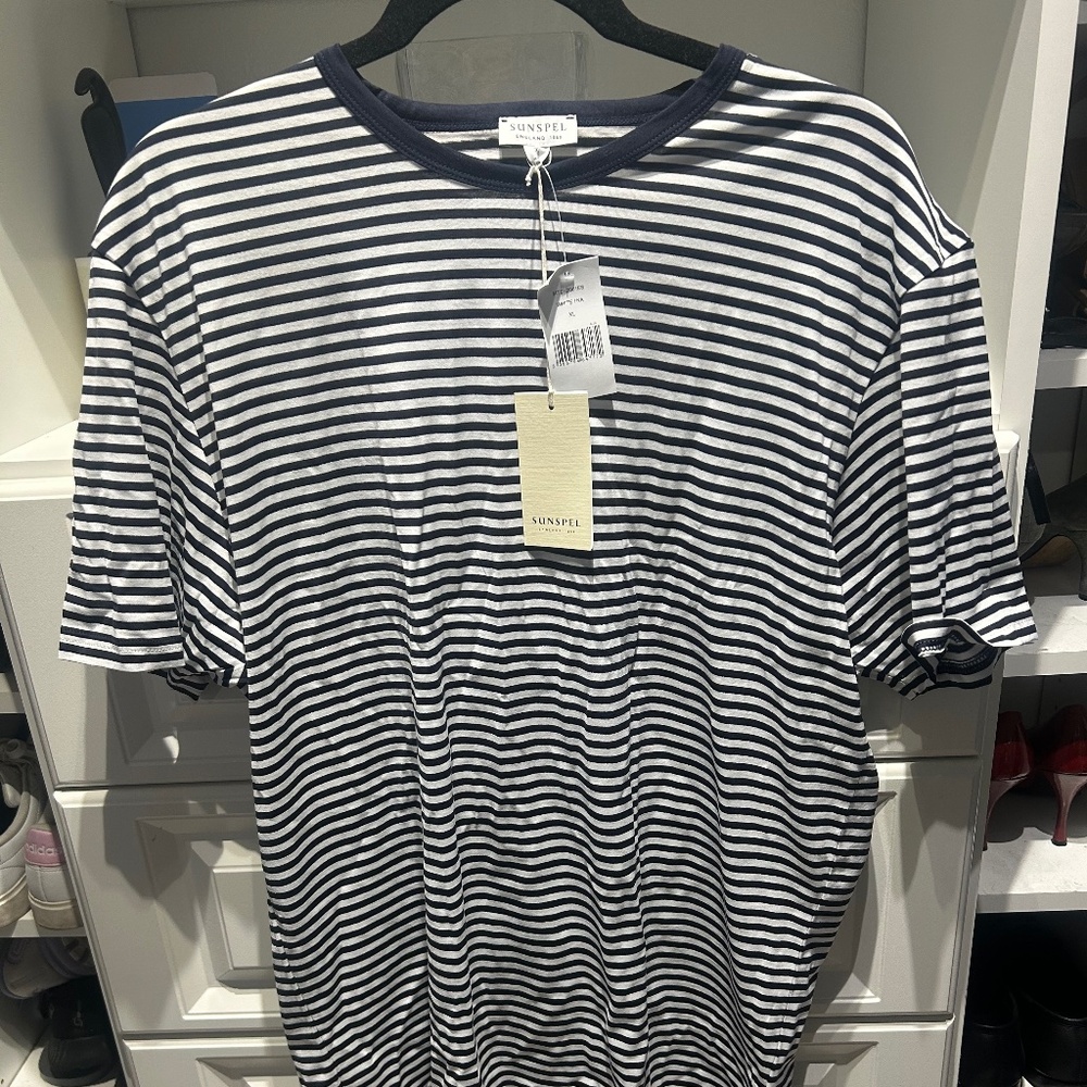 BNWT Sunspel short sleeve shirt XL
